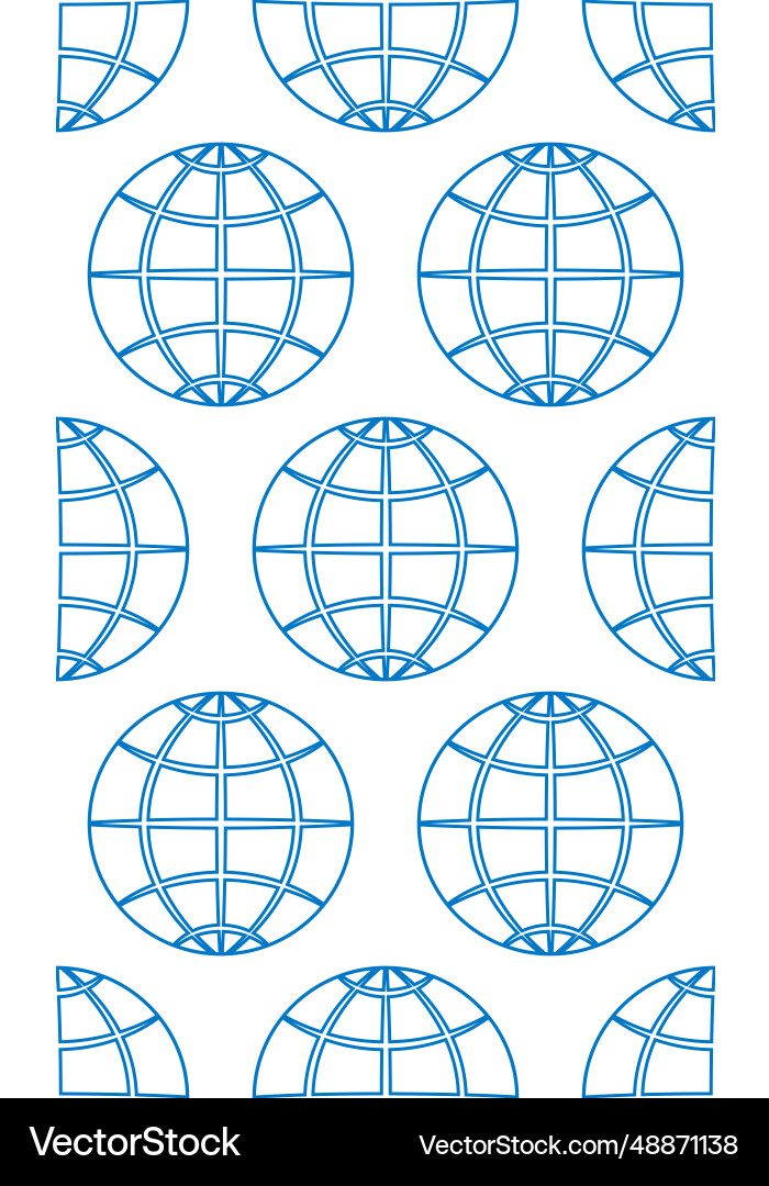 Abstract globe pattern vector image
