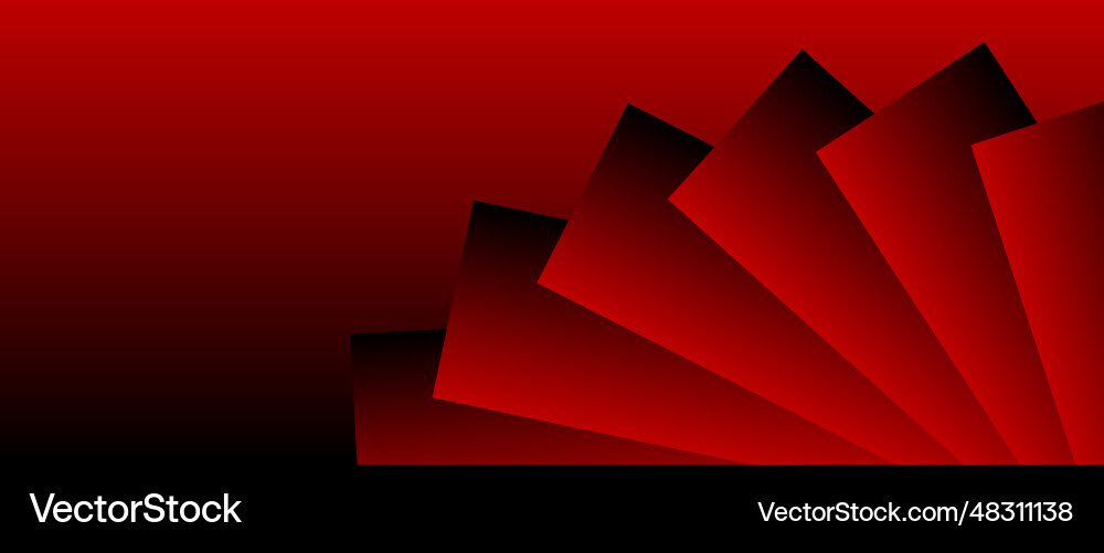 Abstract red black color gradient background Vector Image