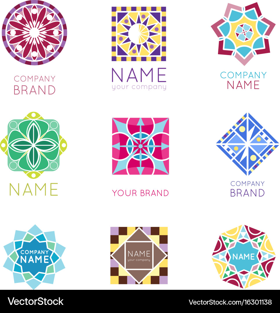 Abstract triangular polygonal shape kaleidoscope Vector Image