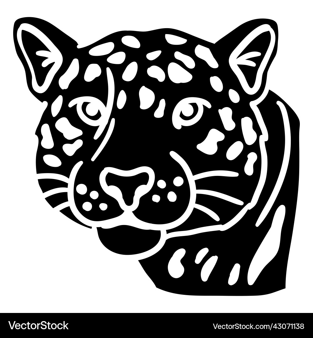 Jaguar Tier schwarz Jaguar Tier schwarz vektorbild