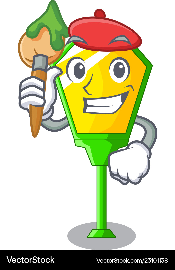 Künstlerlampen Post Kollektion in einem Cartoon Künstlerlampen Post Kollektion in einem Cartoon vektorbild