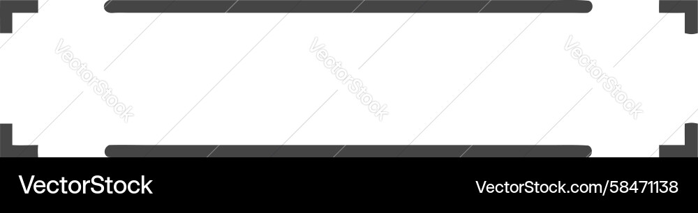 Minimalist Line Bracket Frame Vector Image