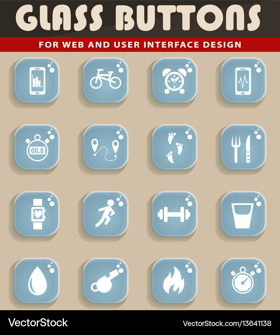 Monitoring apps icon set Monitoring apps icon set Vector Image