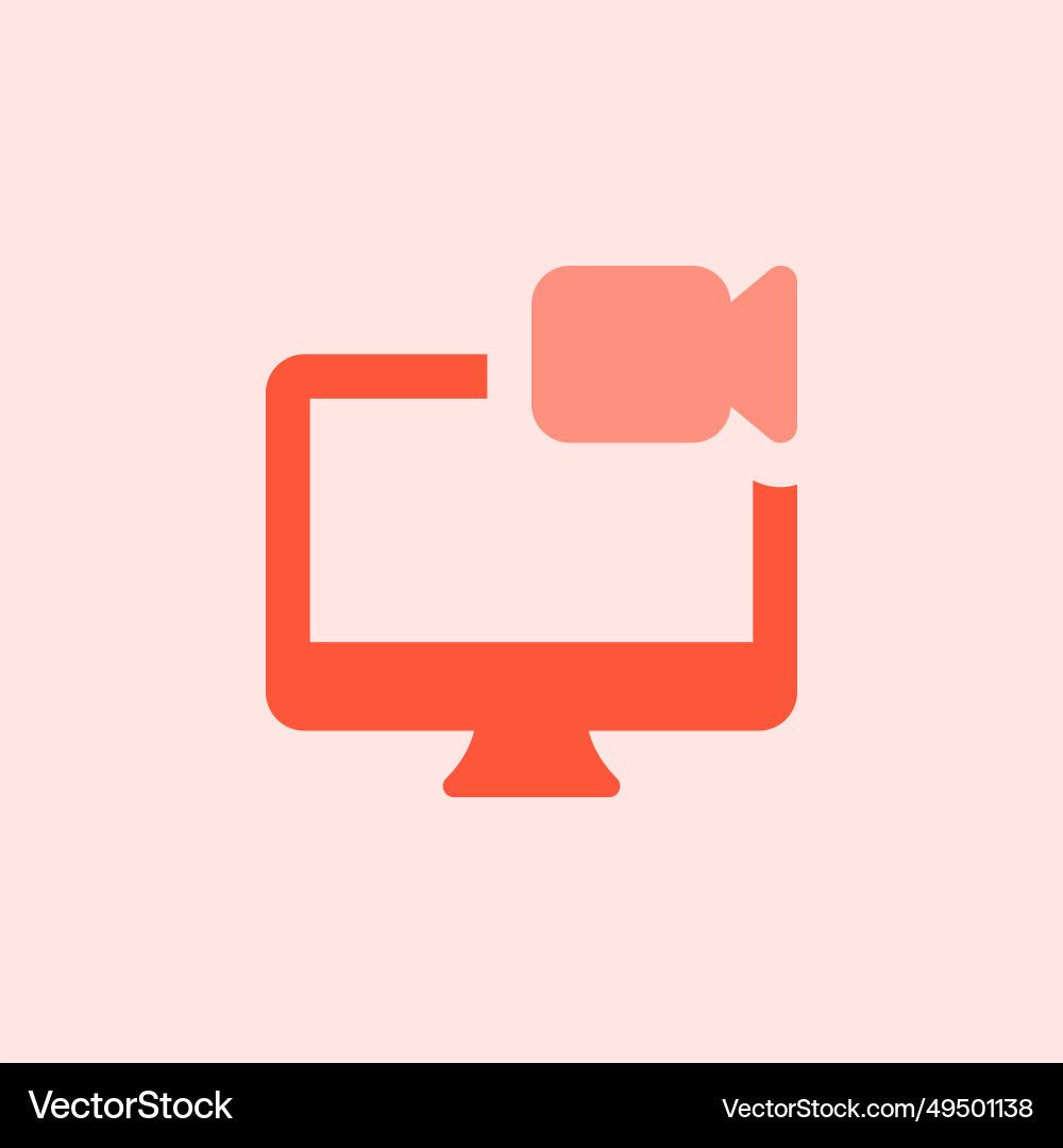 Recorder built in desktop for capture screen vector image