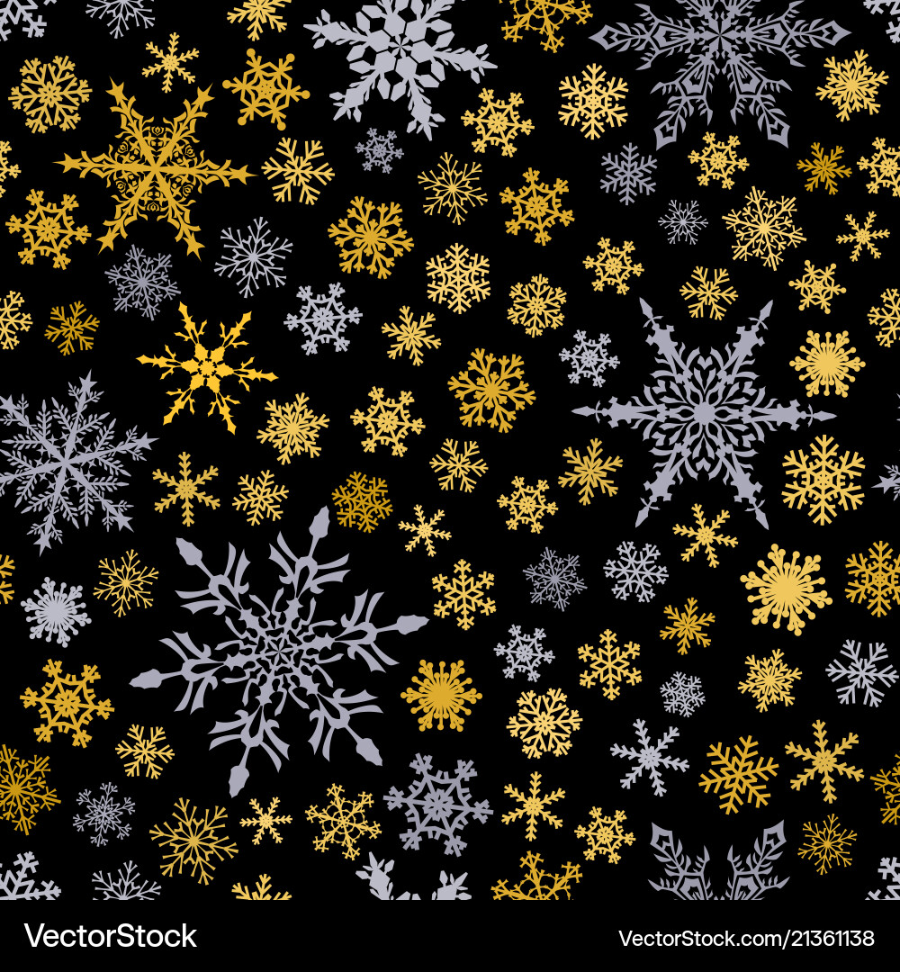 Seamless pattern of snowflakes Seamless pattern of snowflakes vector image