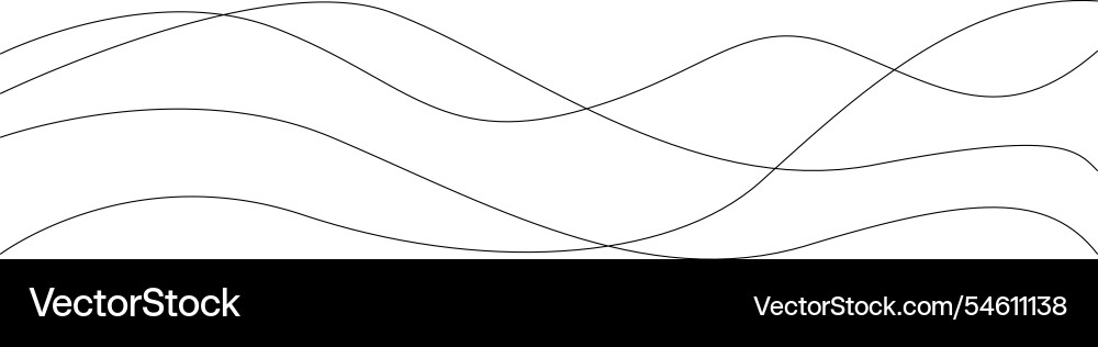Seamless wavy line pattern designed vector image