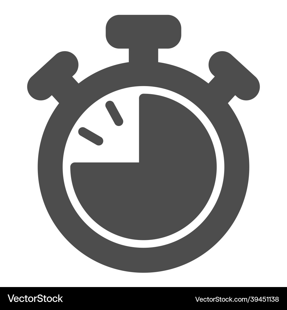 Stopwatch with buttons 45 seconds timer Stopwatch with buttons 45 seconds timer vector image