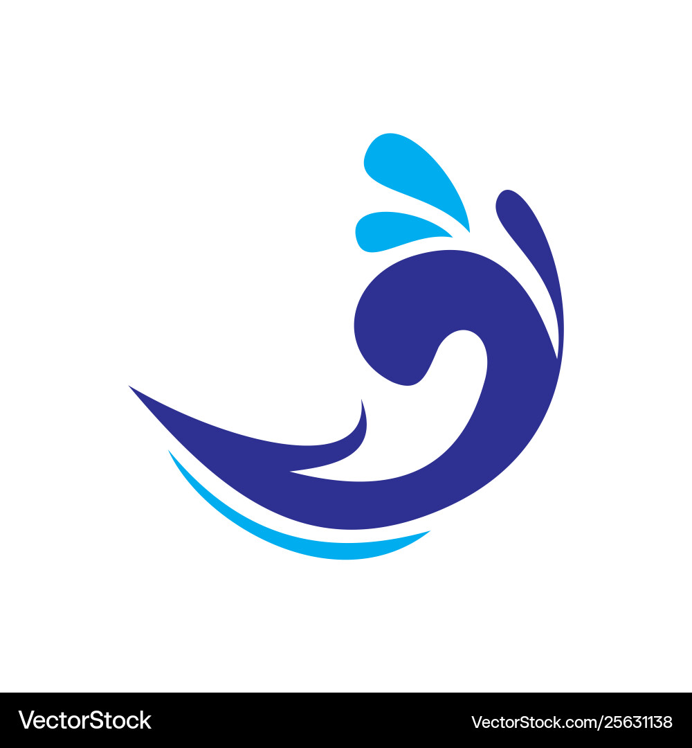 Wave icon on background for graphic and web design Wave icon on background for graphic and web design vector image