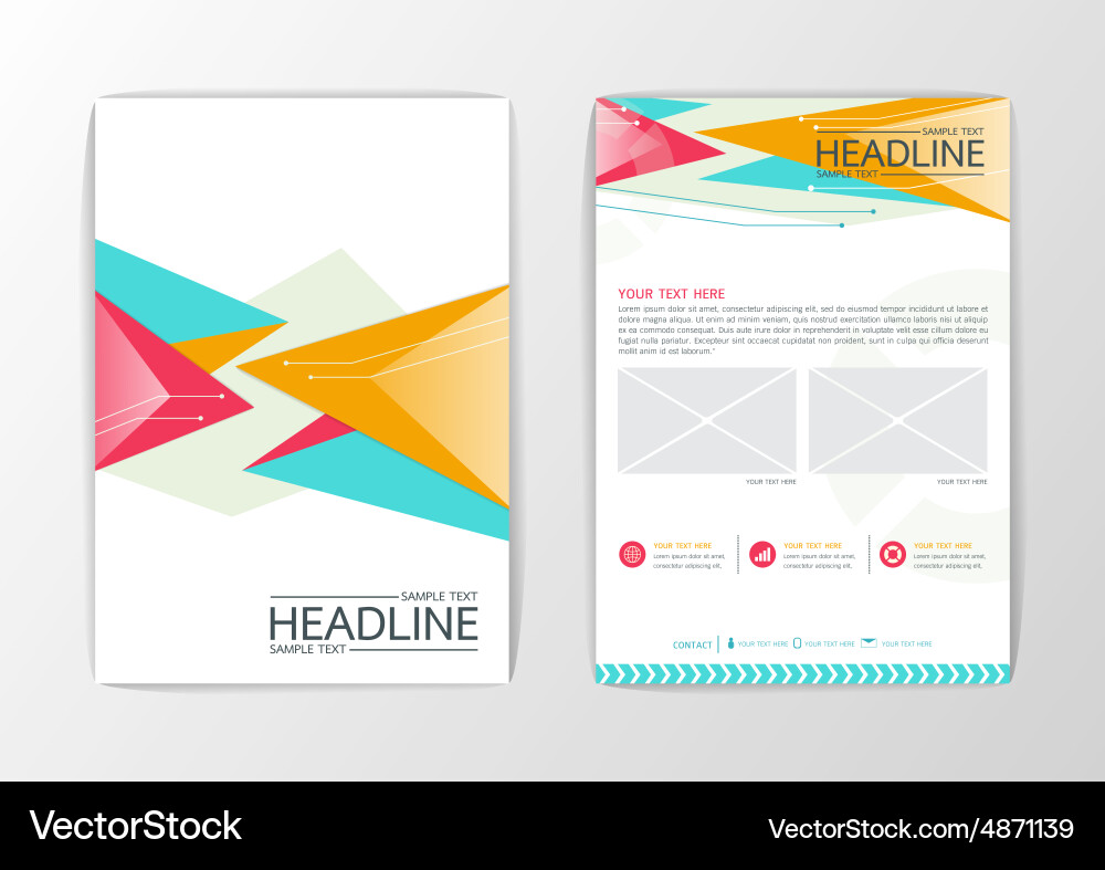 Abstract background modern triangle design vector image