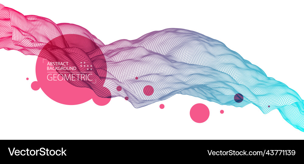 Abstract background with waves 3d surface Abstract background with waves 3d surface vector image