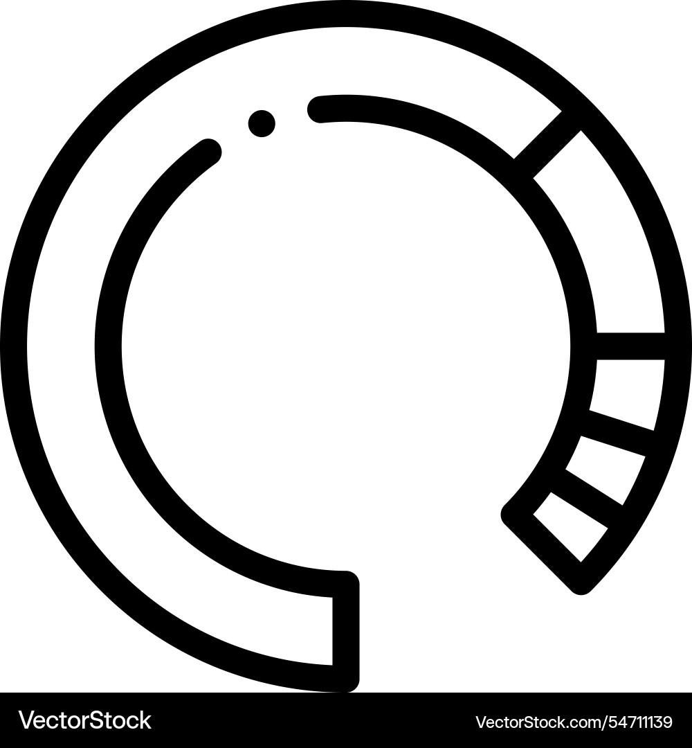 Loading icon thin linear style design isolated Loading icon thin linear style design isolated vector image