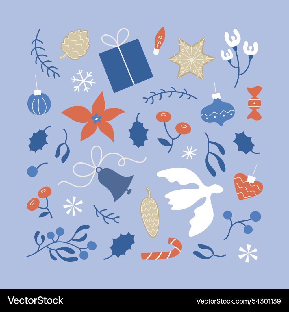 Minimalistic modern elements set with simple Vector Image