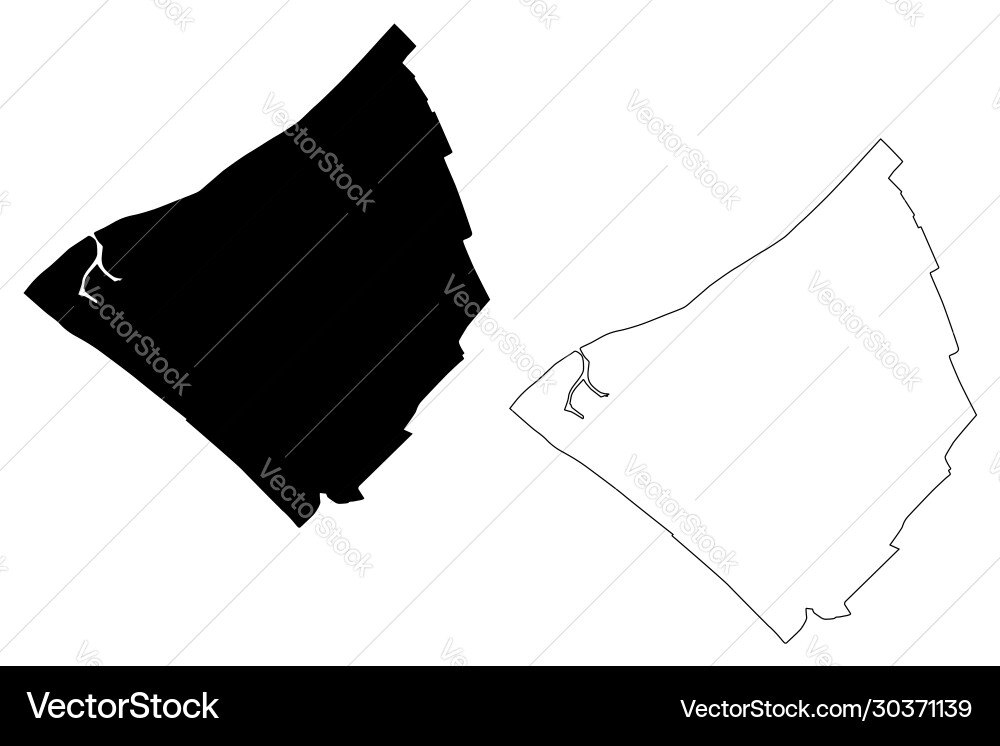 Nanterre city french republic france map Nanterre city french republic france map vector image