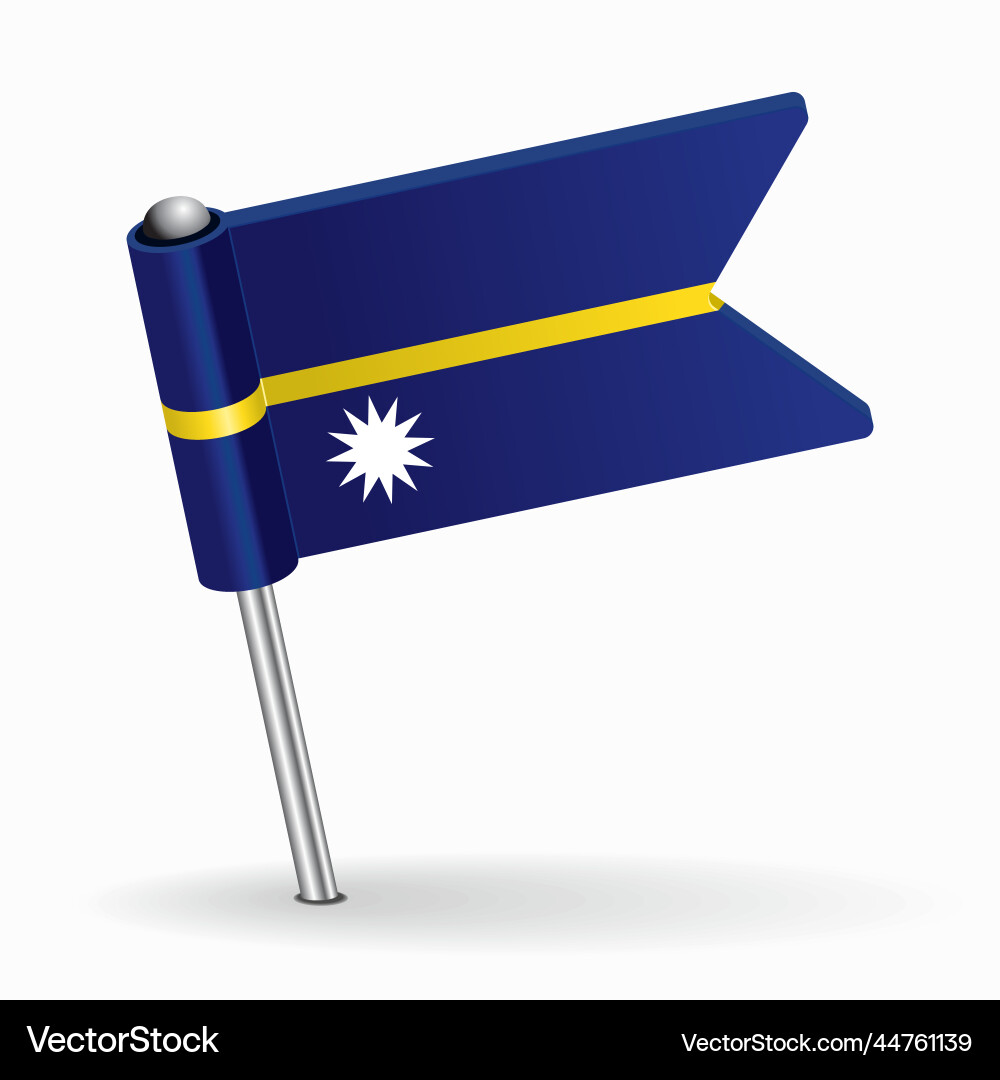 Nauruan Flaggenplanze Layout Nauruan Flaggenplanze Layout vektorbild