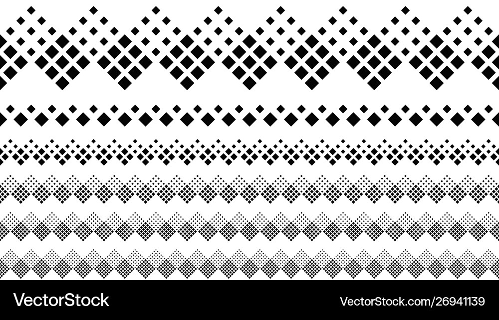 Repeating monochrome diagonal square pattern page vector image