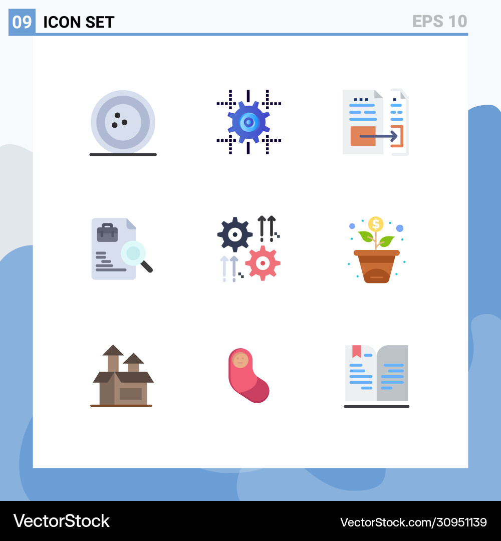 Stock Icon Pack 9 Linienzeichen und Symbole Stock Icon Pack 9 Linienzeichen und Symbole Vektorbild