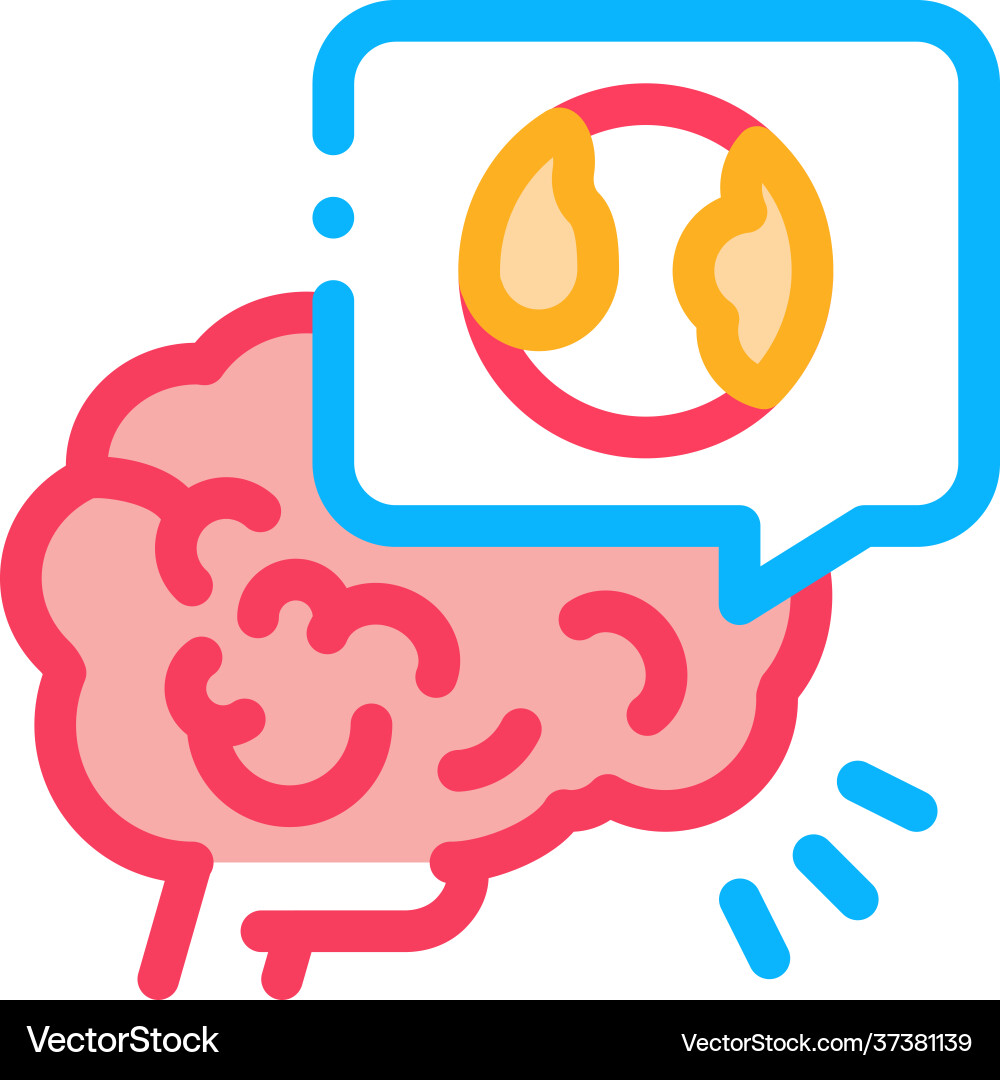 Stroke due atherosclerosis color icon Stroke due atherosclerosis color icon vector image