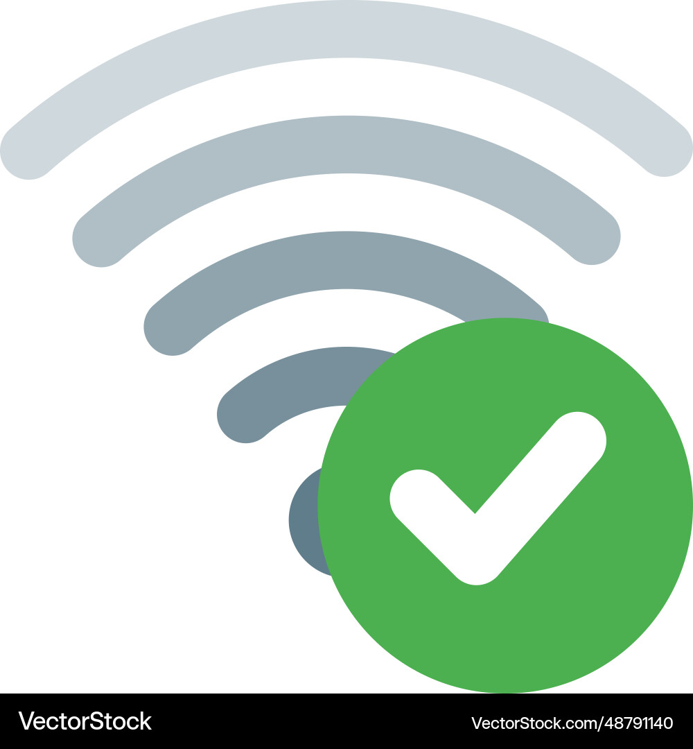 Checking the speed of wireless network vector image