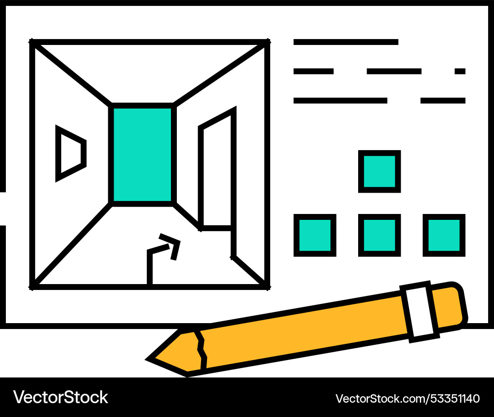 Concept design game development icon color Concept design game development icon color vector image