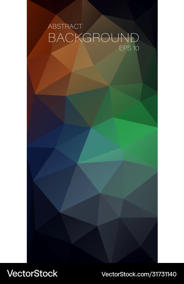 Dark vertical triangle background for your mobile Vector Image
