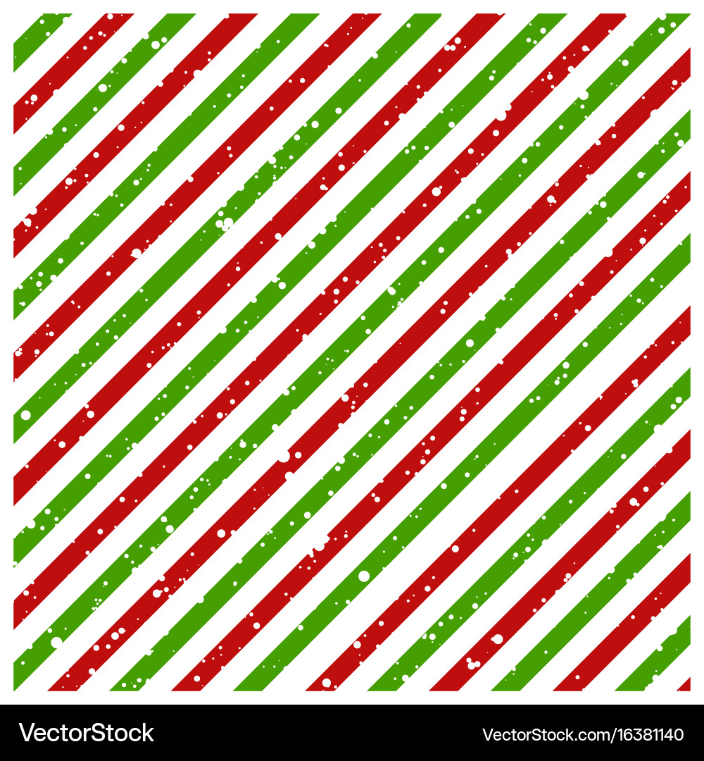 Diagonale rote und grüne gestreifte Weihnachtsmuster Vektorbild