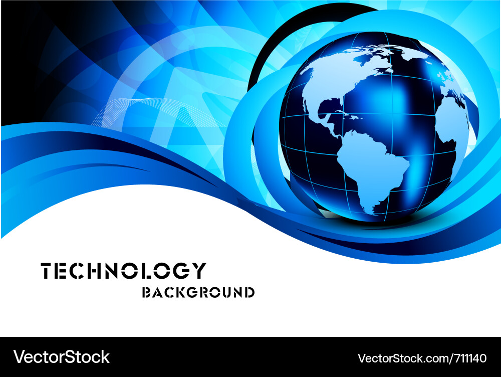 Global Network Background vector image