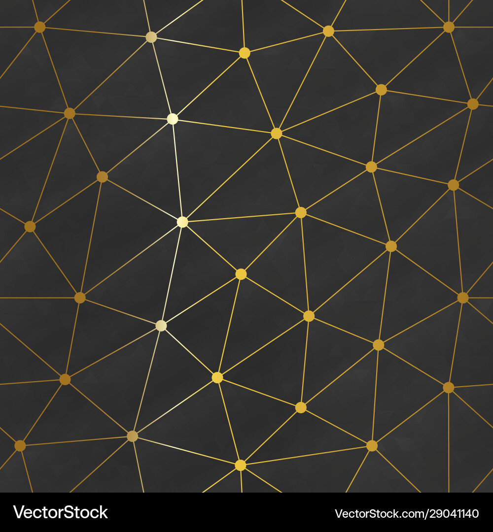 Gold Triangle Pattern vector image