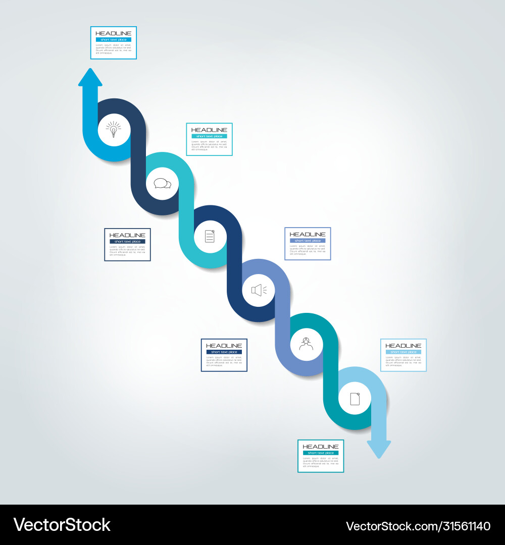 Infographic timeline report template chart scheme Infographic timeline report template chart scheme vector image