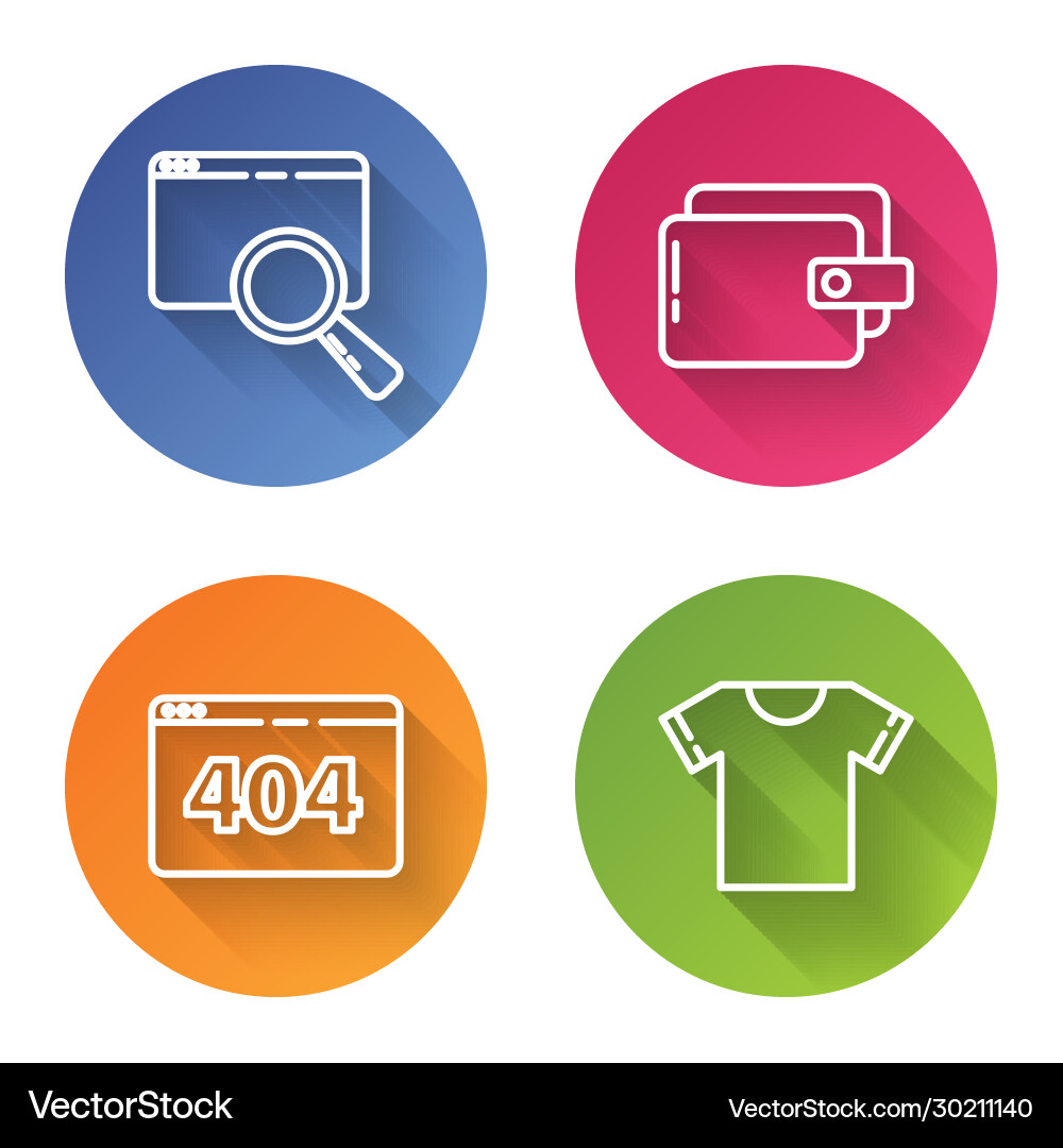 Set line search in a browser window wallet page Set line search in a browser window wallet page vector image