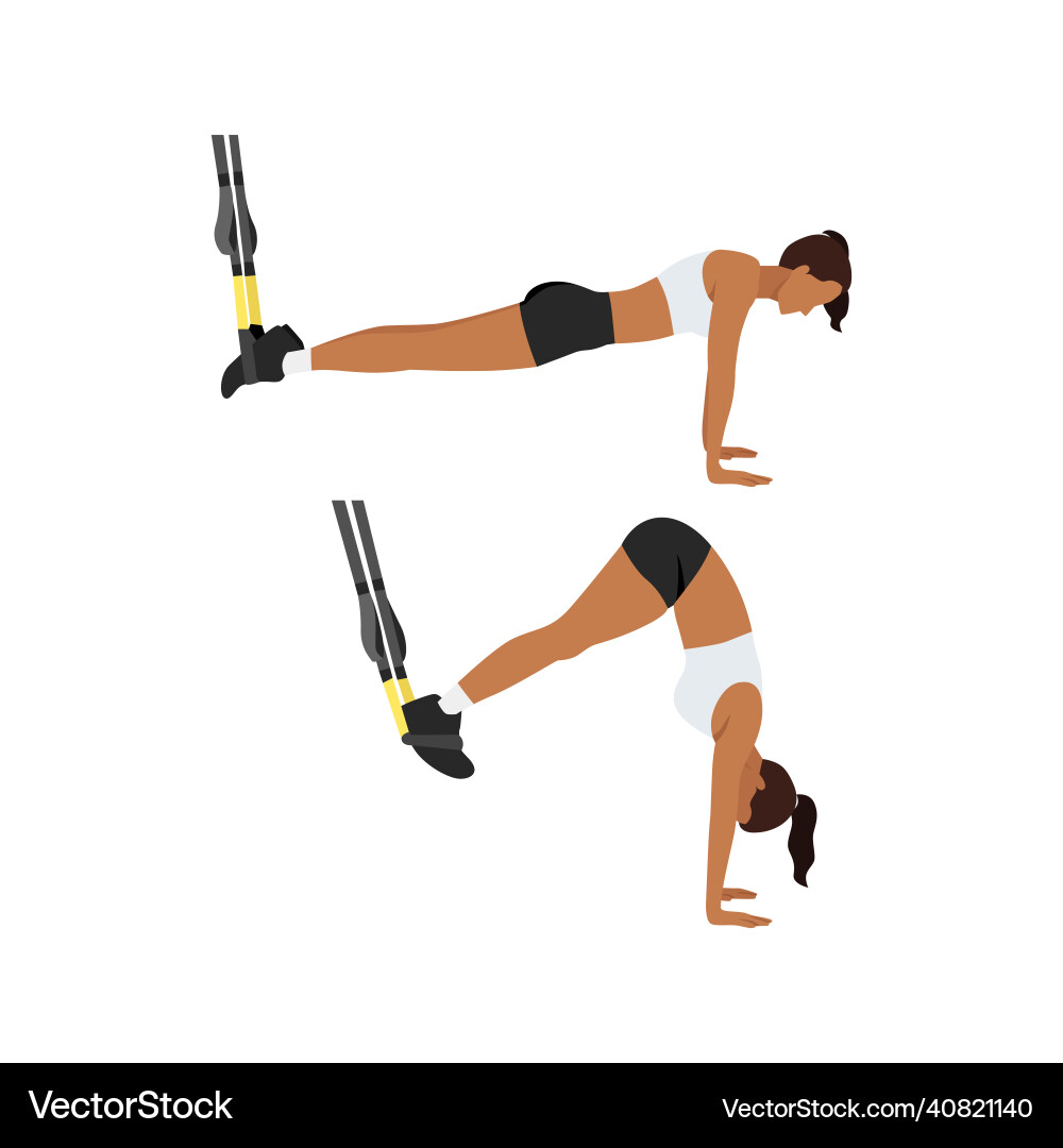 TRX Suspension Saw Pike Exercise – Royalty-Free Vector | VectorStock