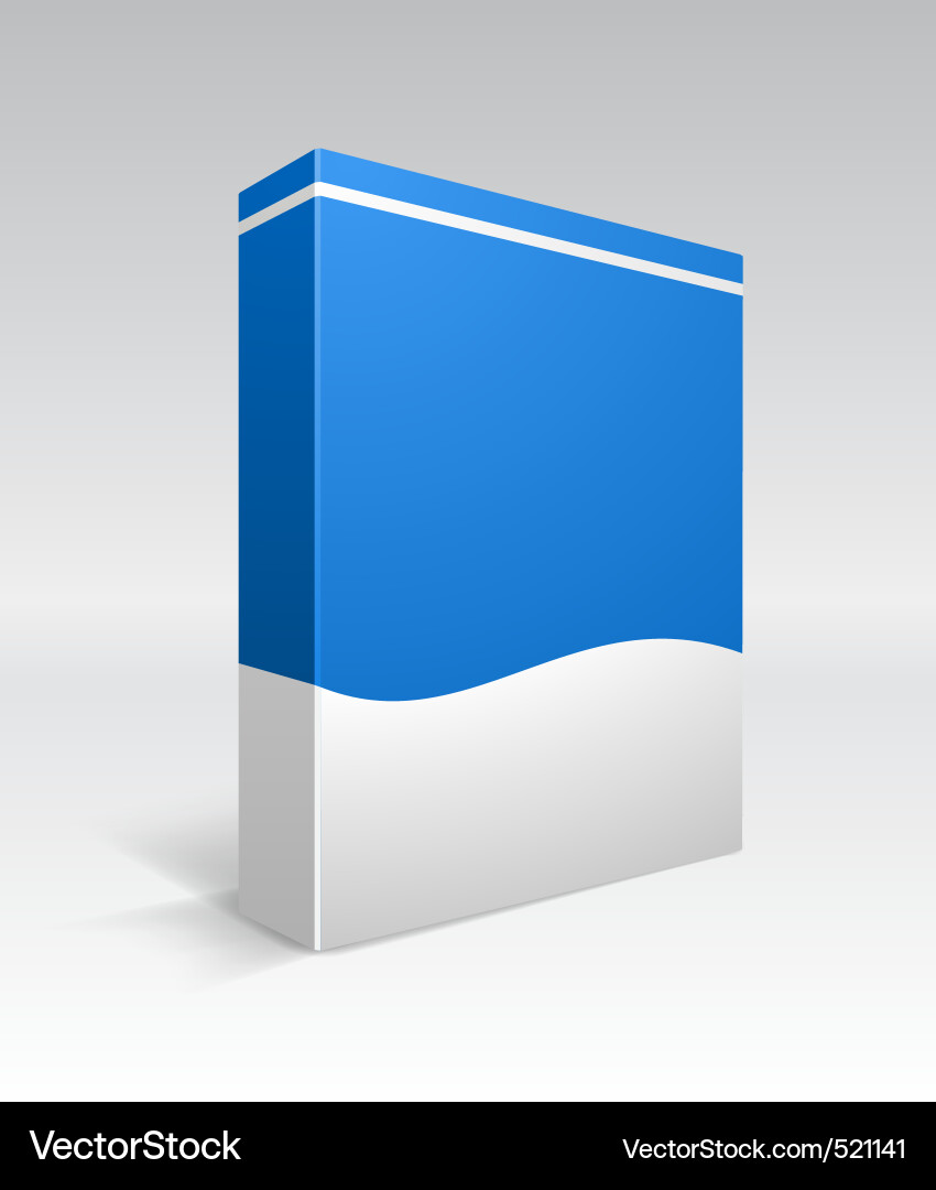 3D Empty Box vector image