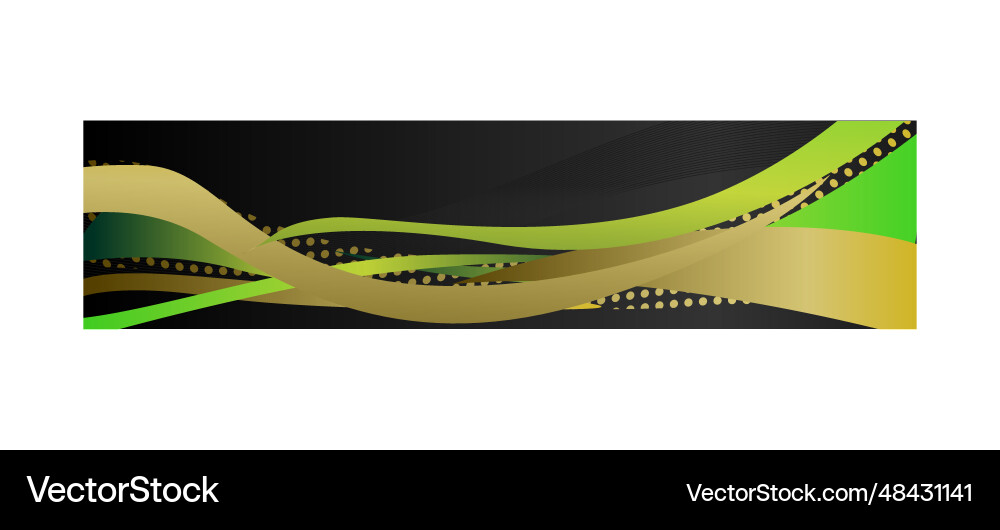 Abstract stylish wave header design template vector image