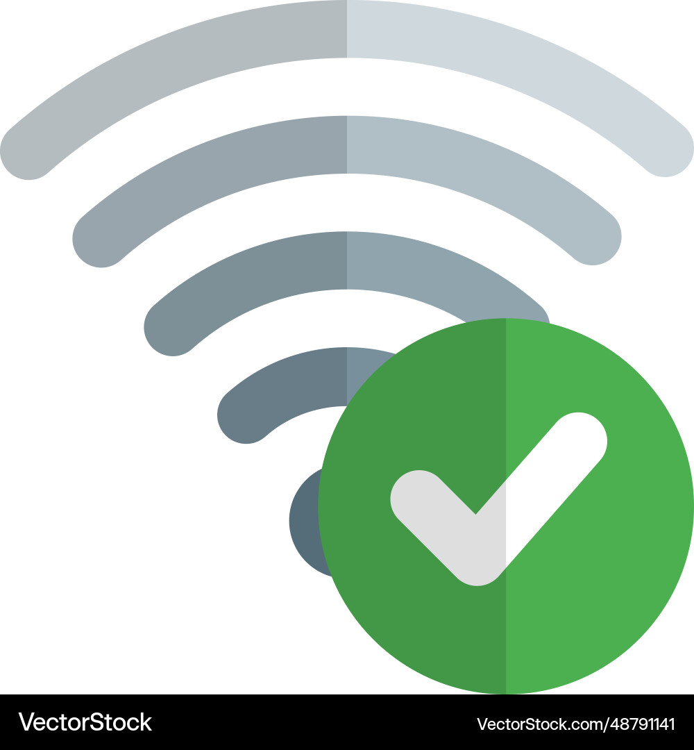 Checking the speed of wireless network vector image