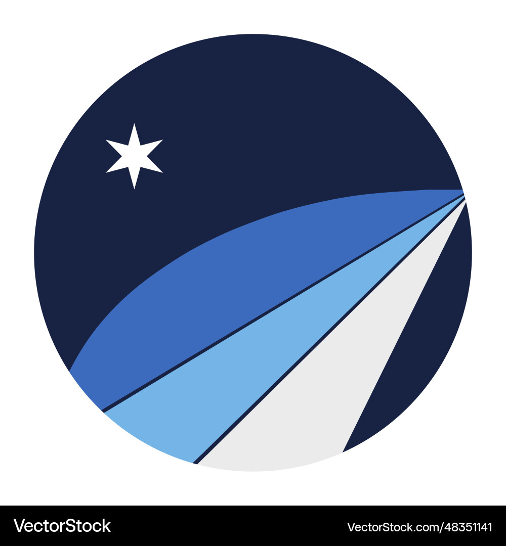 Circle badge city columbia flag Circle badge city columbia flag vector image