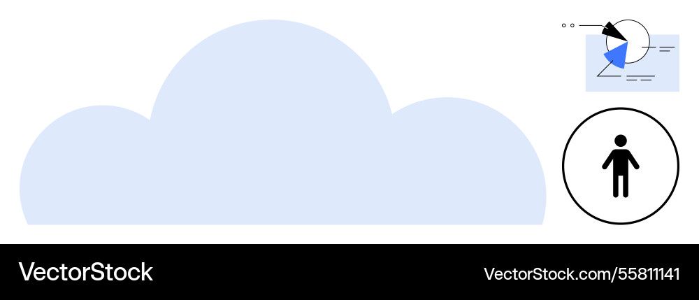 Cloud Computing mit Datenanalyse und Benutzerfokus Cloud Computing mit Datenanalyse und Benutzerfokus vektorbild