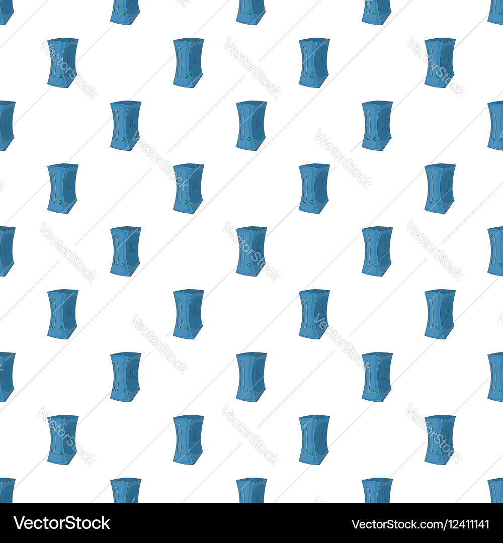 Computer system unit pattern cartoon style vector image