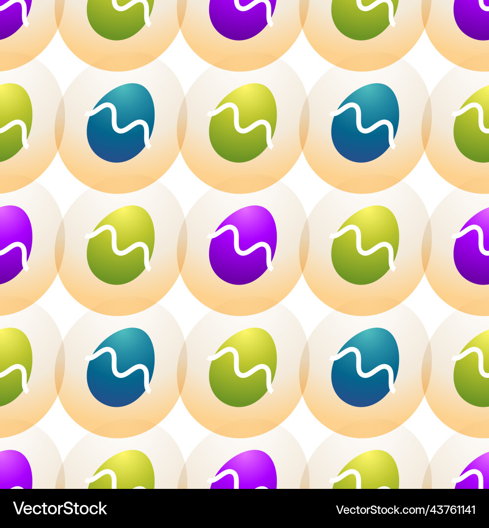Easter egg seamless pattern abstract gradient Easter egg seamless pattern abstract gradient Vector Image