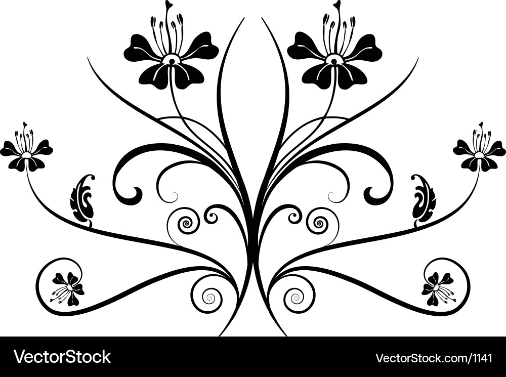 Elegant Swirl Pattern vector image