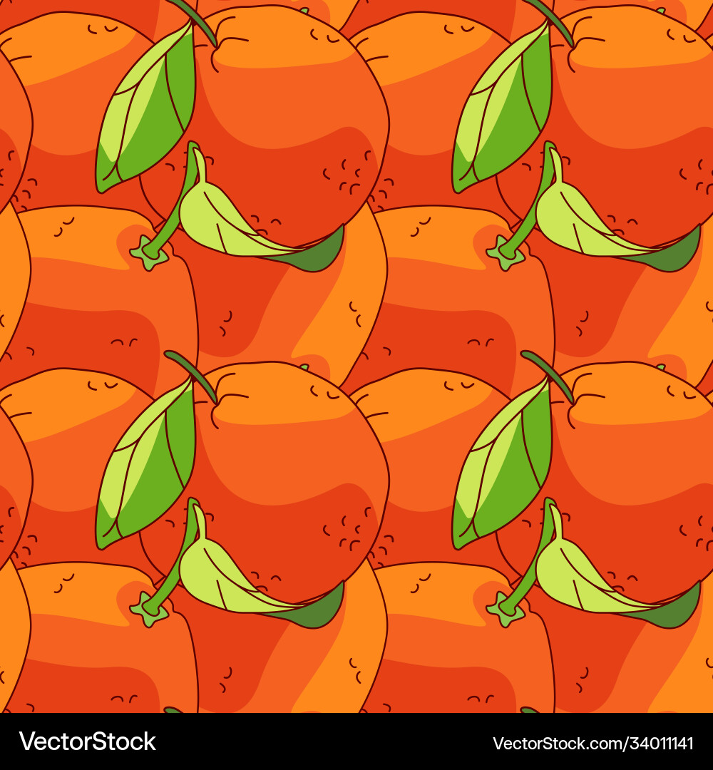 Overlayed grapefruit seamless pattern Vector Image