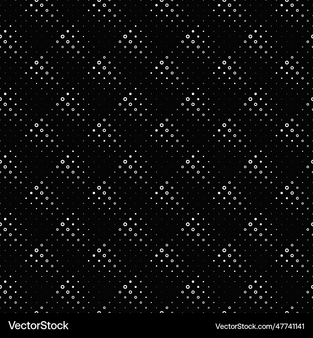 Seamless abstract monochrome circle pattern design Seamless abstract monochrome circle pattern design vector image