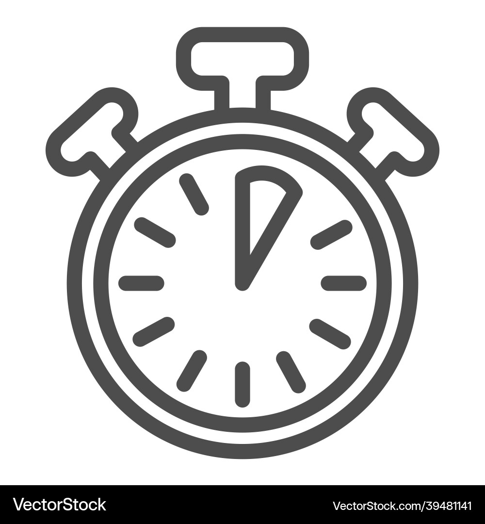 Stopwatch with buttons 5 seconds timer Stopwatch with buttons 5 seconds timer vector image