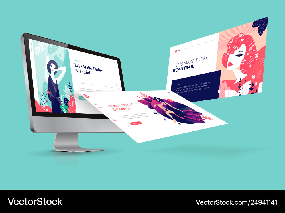 Web design template Web design template vector image