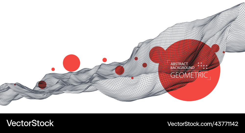 Abstract background with waves 3d surface Abstract background with waves 3d surface vector image