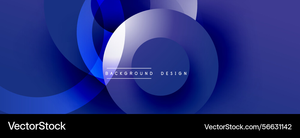 Abstract blue layers create dynamic visual effect Vector Image
