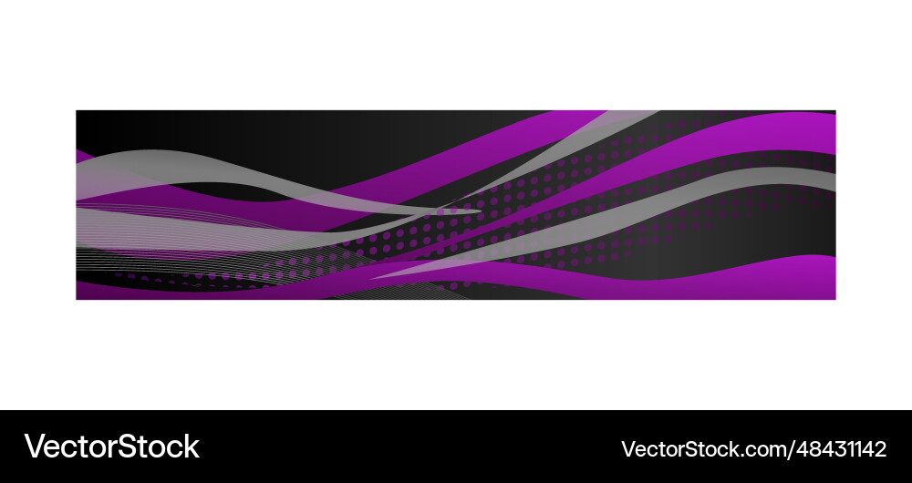 Abstract stylish wave header design Vector Image