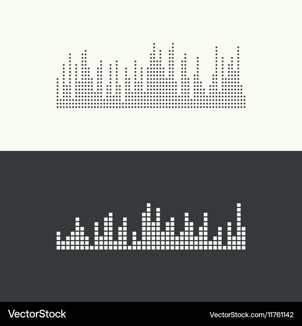 Audio Waveform Signal vector image