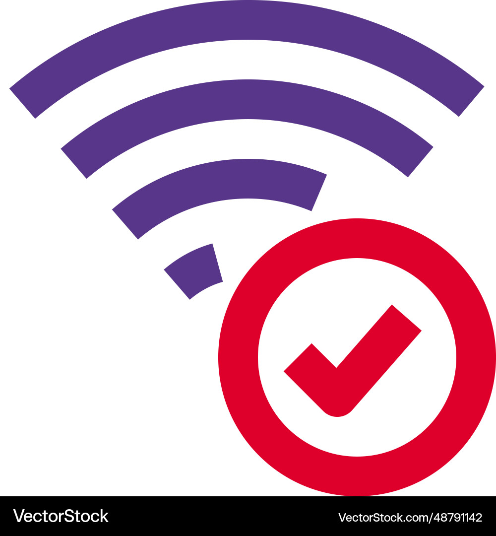 Checking the speed of wireless network vector image