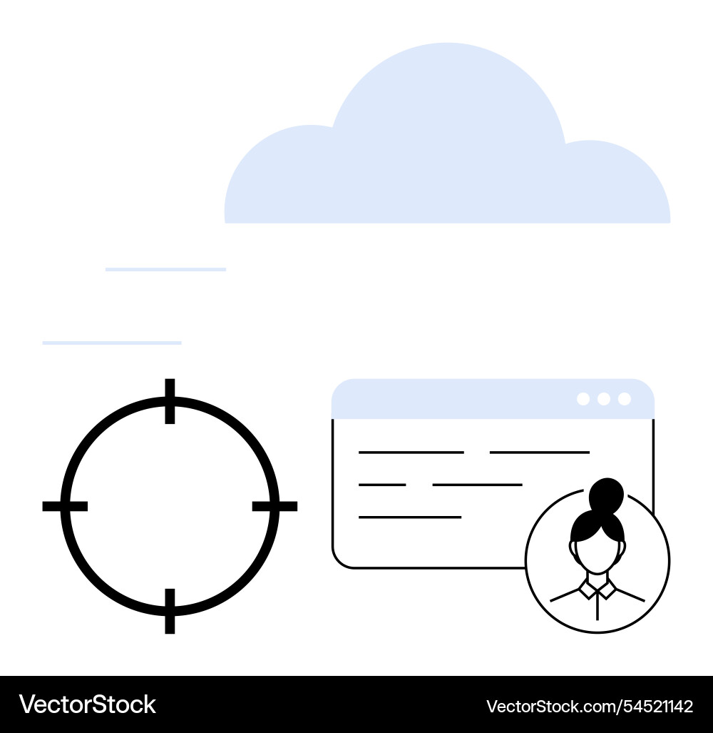 Cloud Computing-Konzept mit Web-Seiten-Schnittstelle Cloud Computing-Konzept mit Web-Seiten-Schnittstelle vektorbild