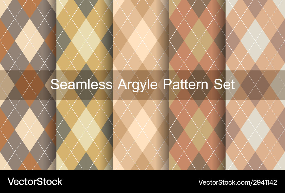 Diamant Argyle Muster Vektorbild