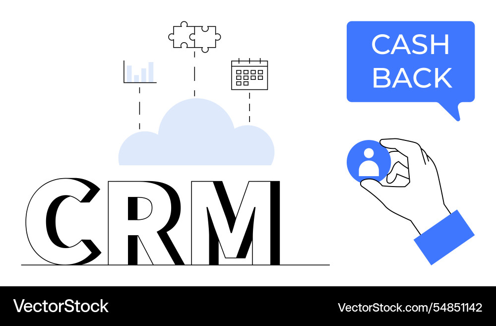 Effective crm strategies with cloud integration Vector Image